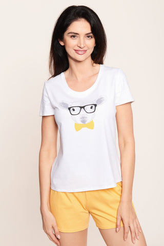 T-shirt Βαμβακερό με Τύπωμα Cute Προβατάκι