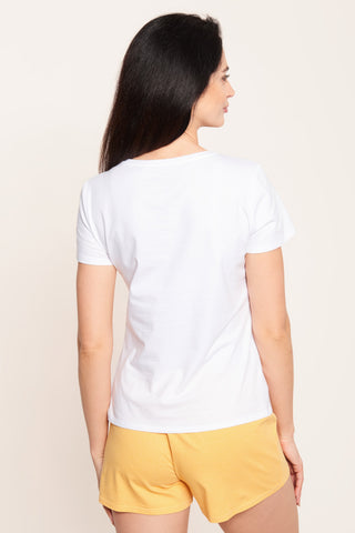T-shirt Βαμβακερό με Τύπωμα Cute Προβατάκι